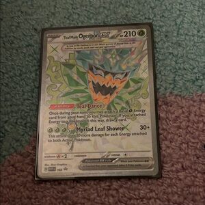 Pokemon Teal and Green Trading Card